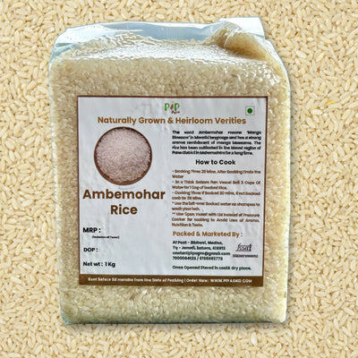 Ambemohar Rice (Semi Polished) | आंबेमोहोर तांदूळ