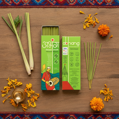 Lemongrass Incense Agarbatti - 60 sticks | लेमनग्रास अगरबत्ती