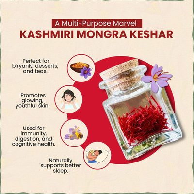 Kashmiri Mongra Saffron / Keshar | काश्मीर केसर