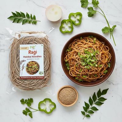 Ragi / Nachani / Finger Millet Noodles 190g | नाचणी नूडल्स