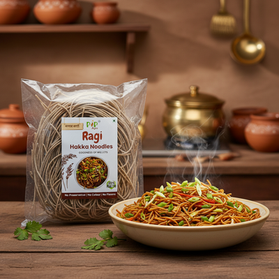 Ragi / Nachani / Finger Millet Noodles 190g | नाचणी नूडल्स