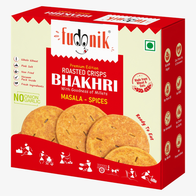 Roasted Millet Masala BHAKHRI Crisps 200g | भाजलेली मिलेट मसाला भाकरी