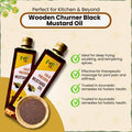 Black Mustard Wooden Cold Pressed Oil | काळी मोहरी तेल
