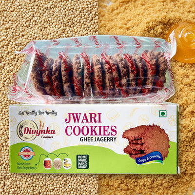 Jowar / Jwari Ghee-Jaggery cookies | ज्वारी कुकीज