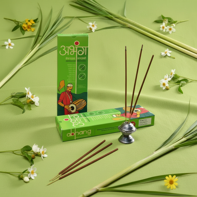 Lemongrass Incense Agarbatti - 60 sticks | लेमनग्रास अगरबत्ती