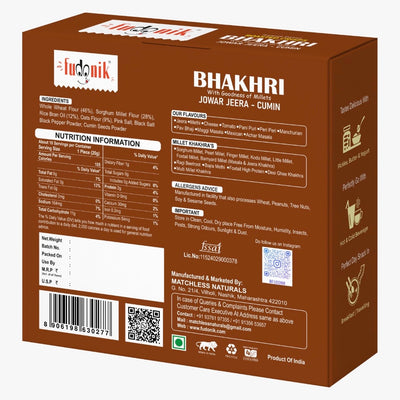 Roasted Jowar Jeera BHAKHRI Crisps 200g | भाजलेली ज्वारी भाकरी
