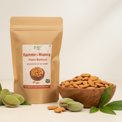 Kashmiri Plain mamra Giri Badam / Almond | प्लेन मामरा बदाम