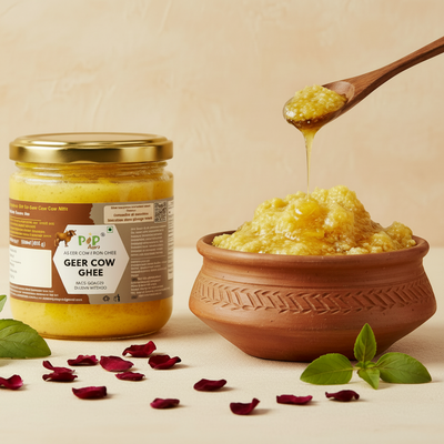 Desi Gir | Geer Cow Bilona A2 Ghee | गीर गाईचे तूप