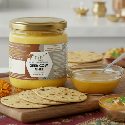 Desi Gir | Geer Cow Bilona A2 Ghee | गीर गाईचे तूप