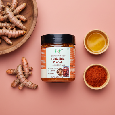 Raw Turmeric Pickle | जगात भारी हळदीचे लोणचे