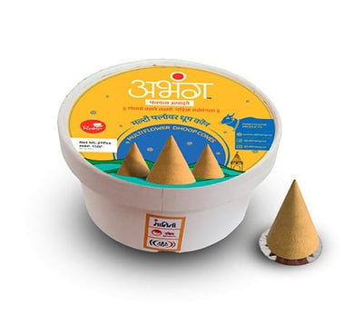 MULTI FLOWER NATURAL INCENSE CONES - 24 Pcs | मल्टी फ्लावर कोन