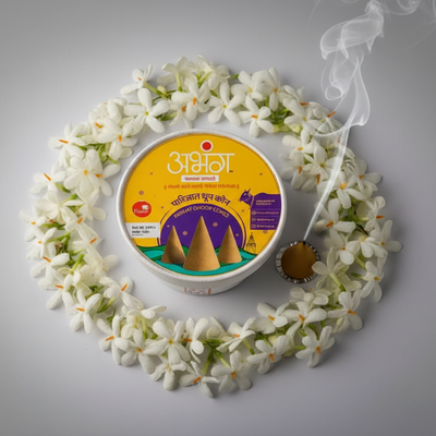 PARIJAAT NATURAL INCENSE CONES - 24 Pcs | पारिजात कोन